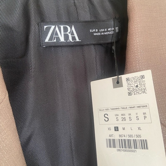 Zara oversize pocket double breasted blazer size small - Picture 4 of 5